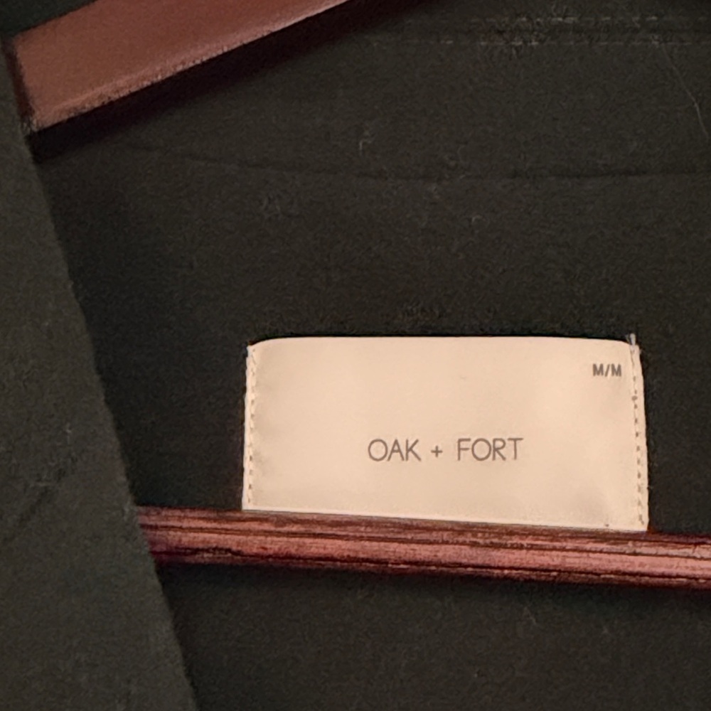 OAK + FORT Deep Green Trench Coat - Picture 5 of 6